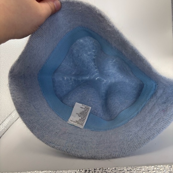 Vintage rabbit wool baby blue Bucket Hat - Picture 3 of 4